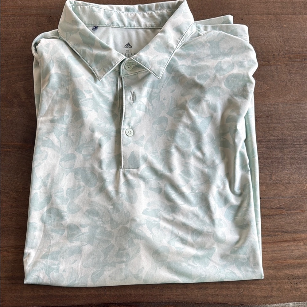 Adidas Men's Golf Light Green Polo Shirt